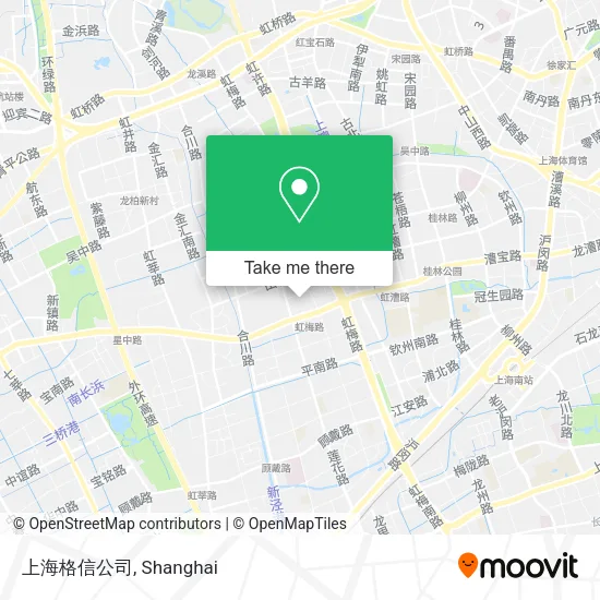 上海格信公司 map