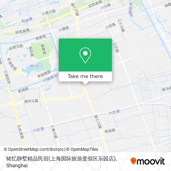 铭忆静墅精品民宿(上海国际旅游度假区乐园店) map