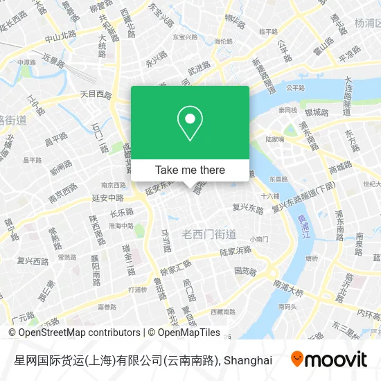 星网国际货运(上海)有限公司(云南南路) map