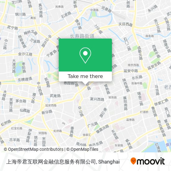 上海帝君互联网金融信息服务有限公司 map
