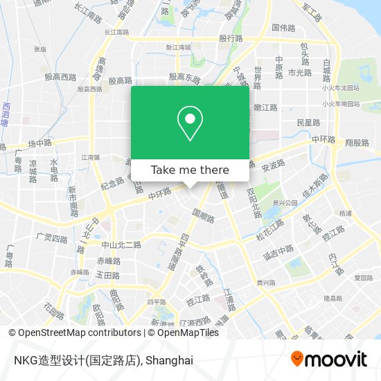 NKG造型设计(国定路店) map