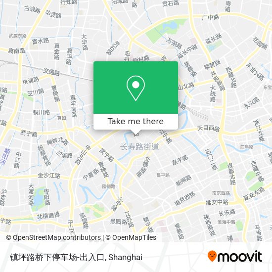 镇坪路桥下停车场-出入口 map