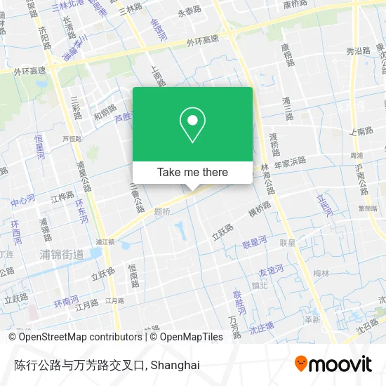 陈行公路与万芳路交叉口 map