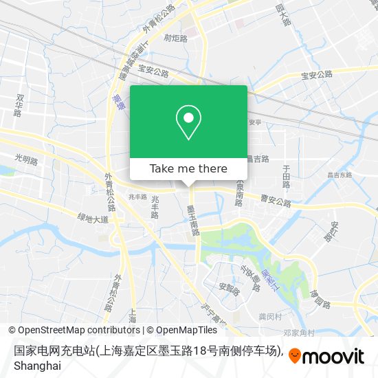 国家电网充电站(上海嘉定区墨玉路18号南侧停车场) map