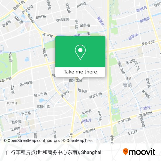 自行车租赁点(世和商务中心东南) map