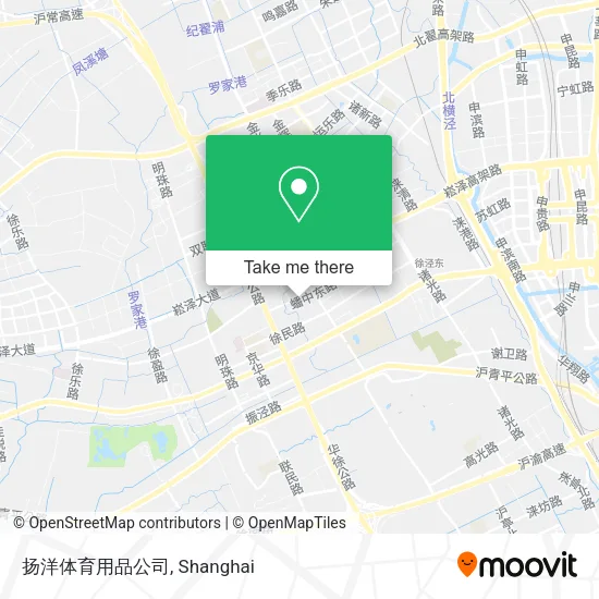 扬洋体育用品公司 map