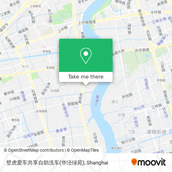 壁虎爱车共享自助洗车(华泾绿苑) map