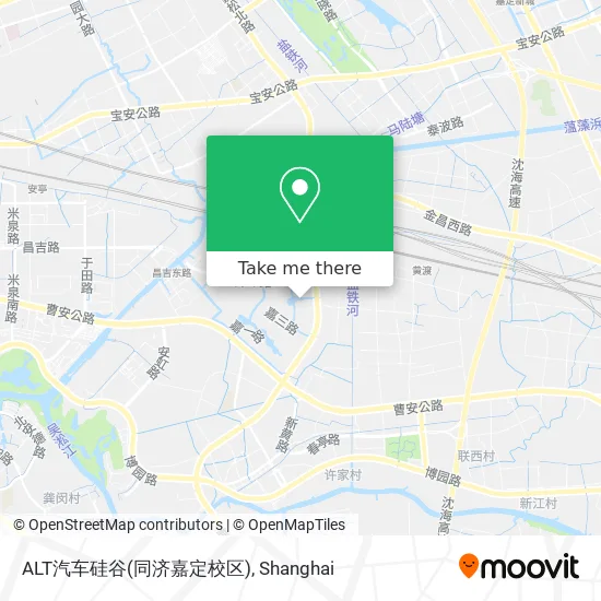 ALT汽车硅谷(同济嘉定校区) map