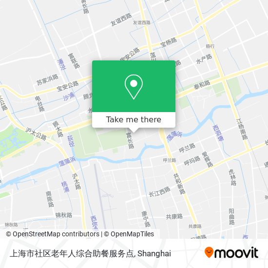 上海市社区老年人综合助餐服务点 map