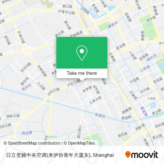 日立变频中央空调(来伊份青年大厦东) map