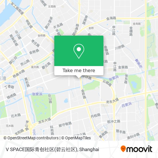 V SPACE国际青创社区(碧云社区) map