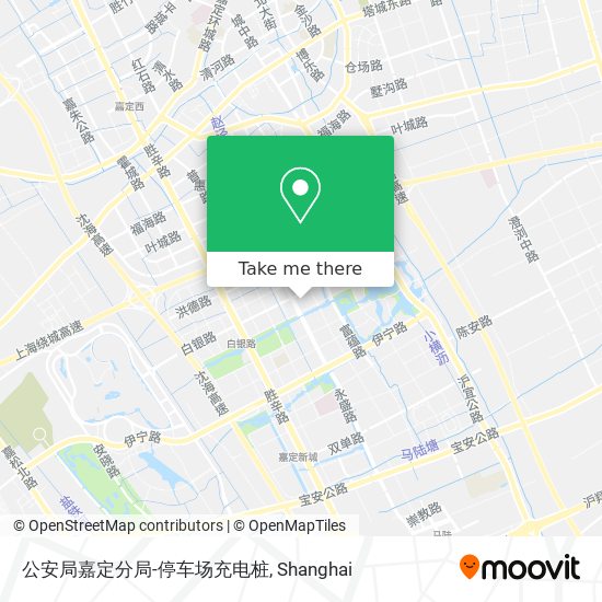 公安局嘉定分局-停车场充电桩 map