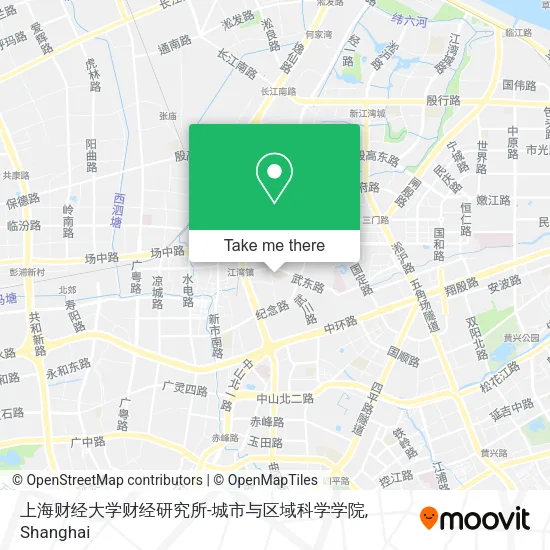 上海财经大学财经研究所-城市与区域科学学院 map