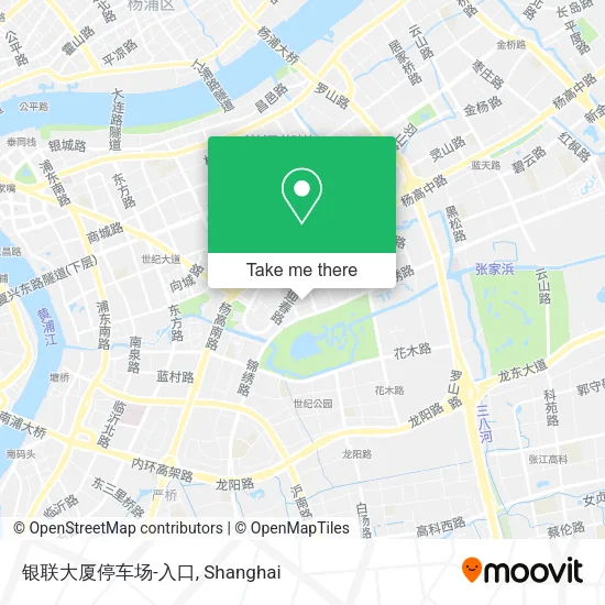 银联大厦停车场-入口 map