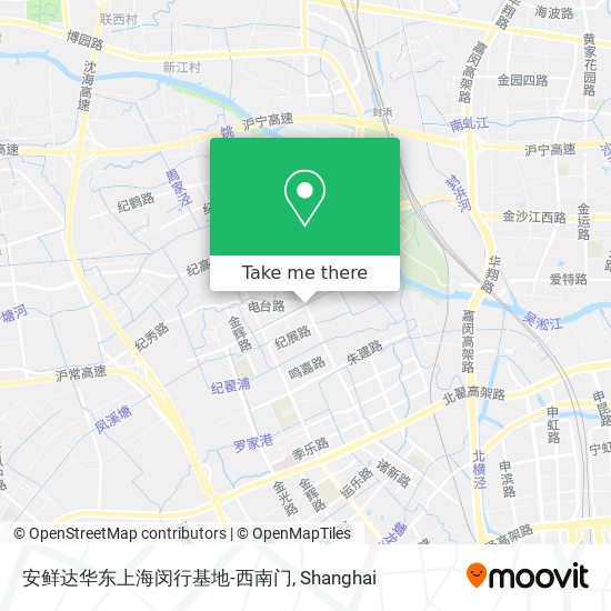 安鲜达华东上海闵行基地-西南门 map
