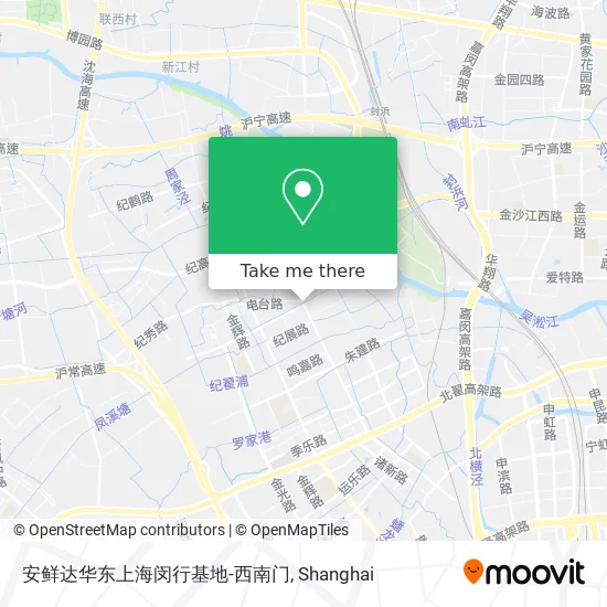 安鲜达华东上海闵行基地-西南门 map