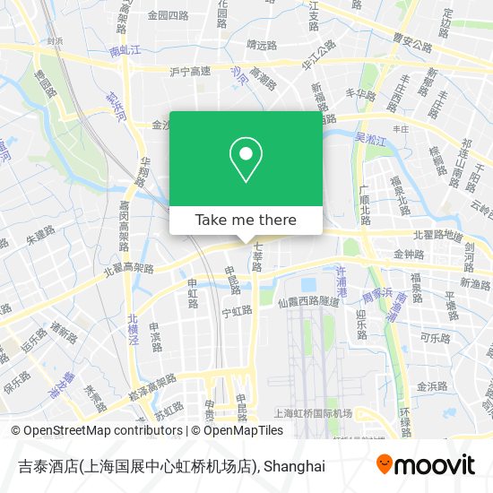 吉泰酒店(上海国展中心虹桥机场店) map