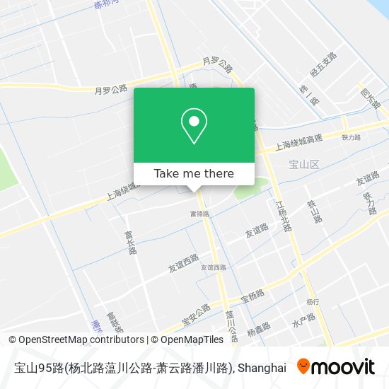 宝山95路(杨北路蕰川公路-萧云路潘川路) map