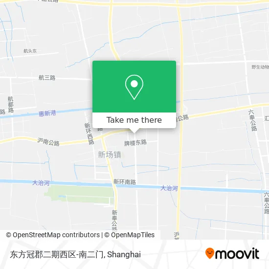 东方冠郡二期西区-南二门 map