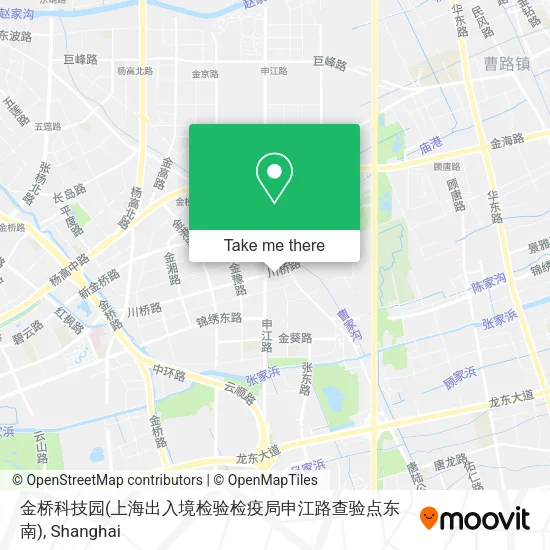 金桥科技园(上海出入境检验检疫局申江路查验点东南) map