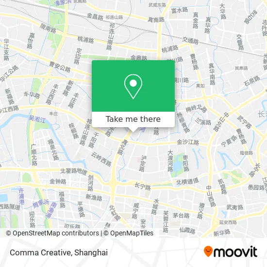 Comma Creative map