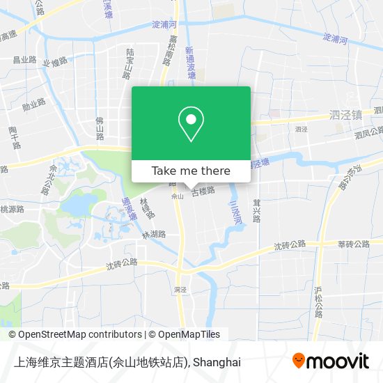 上海维京主题酒店(佘山地铁站店) map