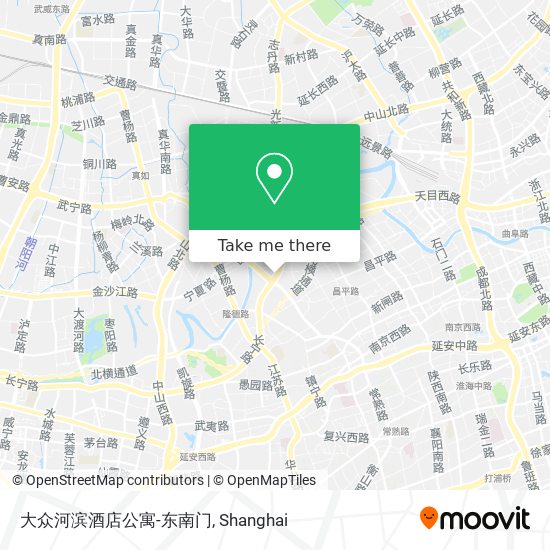 大众河滨酒店公寓-东南门 map