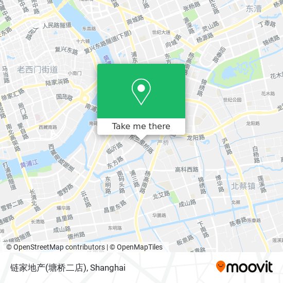 链家地产(塘桥二店) map
