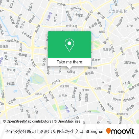长宁公安分局天山路派出所停车场-出入口 map