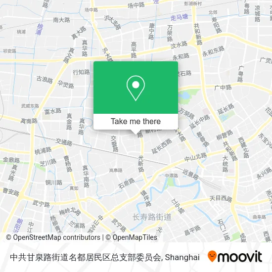 中共甘泉路街道名都居民区总支部委员会 map