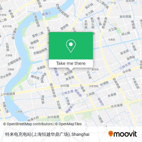 特来电充电站(上海恒越华鼎广场) map