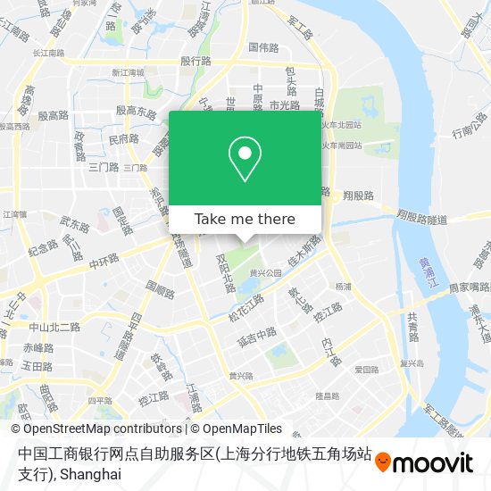 中国工商银行网点自助服务区(上海分行地铁五角场站支行) map