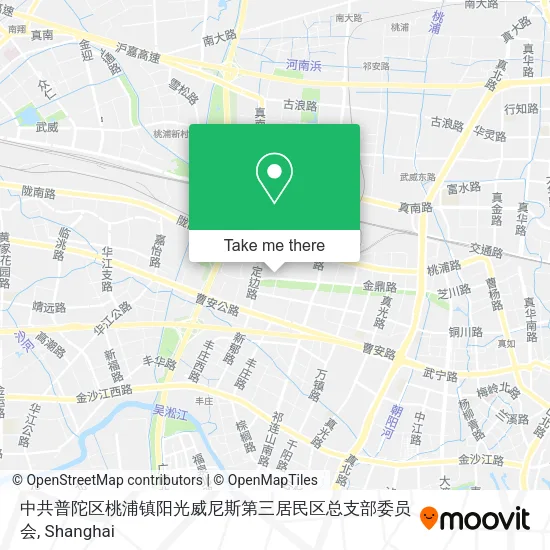 中共普陀区桃浦镇阳光威尼斯第三居民区总支部委员会 map