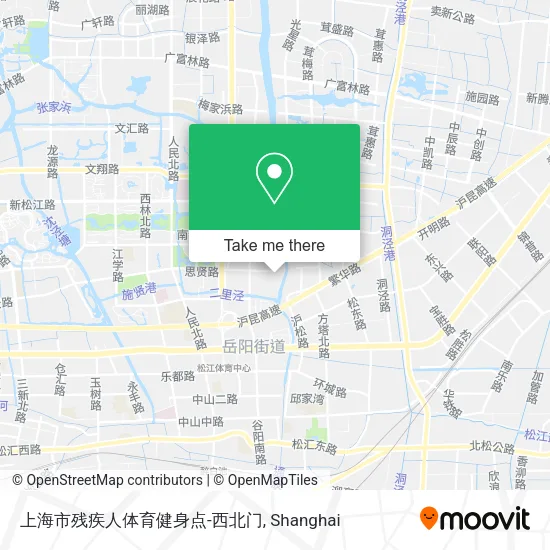上海市残疾人体育健身点-西北门 map