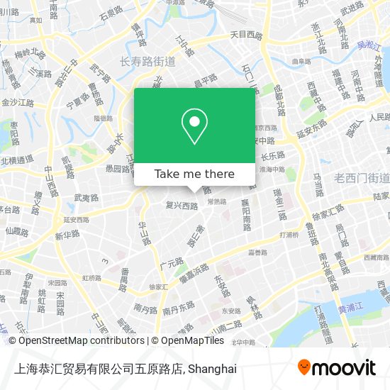 上海恭汇贸易有限公司五原路店 map