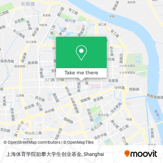上海体育学院励攀大学生创业基金 map