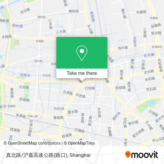 真北路/沪嘉高速公路(路口) map