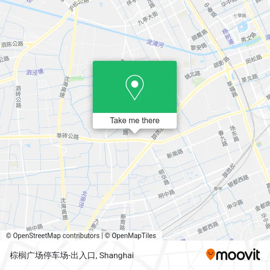 棕榈广场停车场-出入口 map