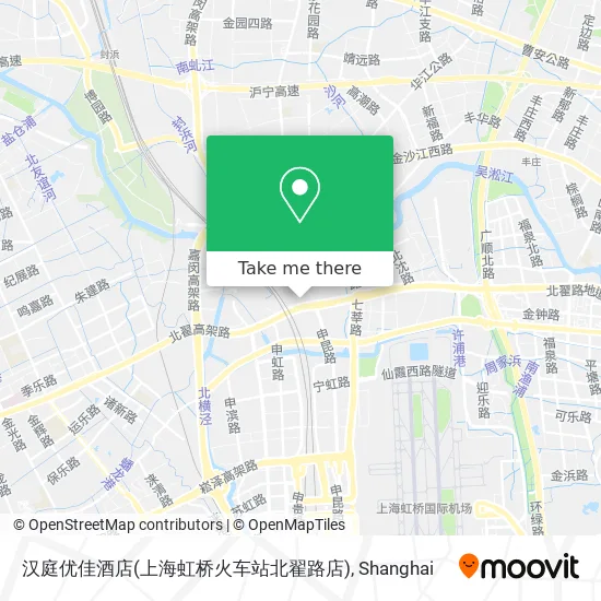 汉庭优佳酒店(上海虹桥火车站北翟路店) map