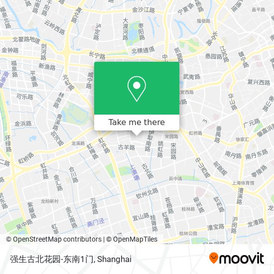强生古北花园-东南1门 map
