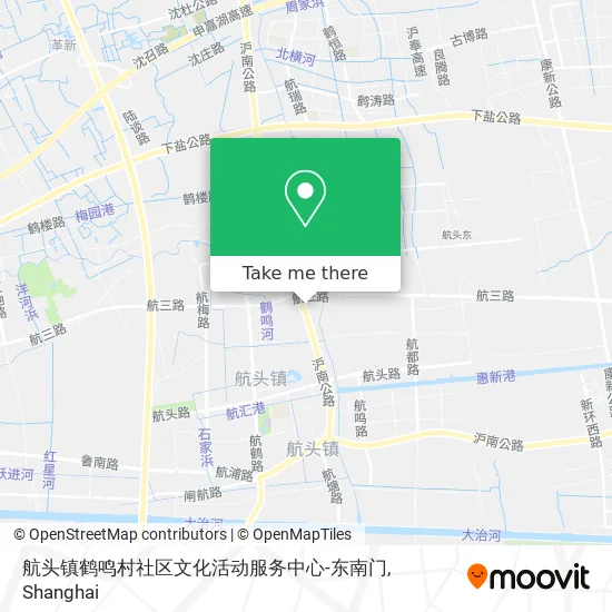 航头镇鹤鸣村社区文化活动服务中心-东南门 map