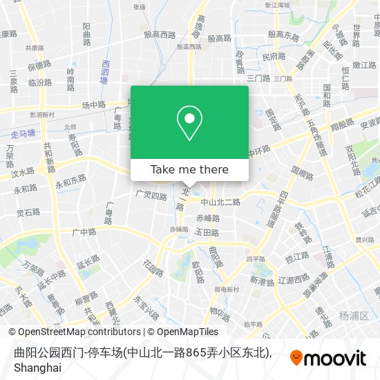曲阳公园西门-停车场(中山北一路865弄小区东北) map