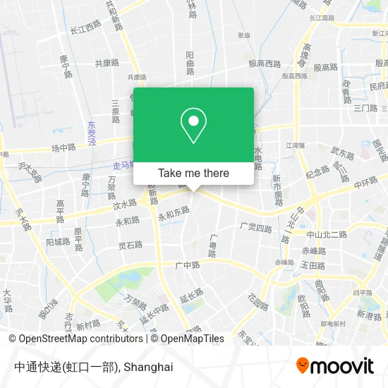 中通快递(虹口一部) map