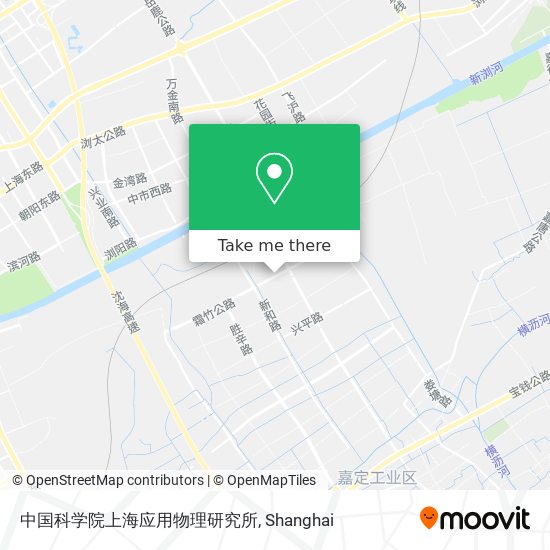 中国科学院上海应用物理研究所 map