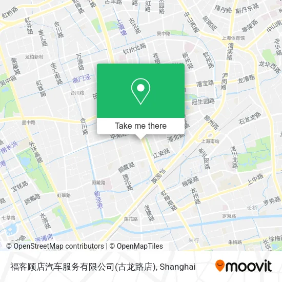 福客顾店汽车服务有限公司(古龙路店) map