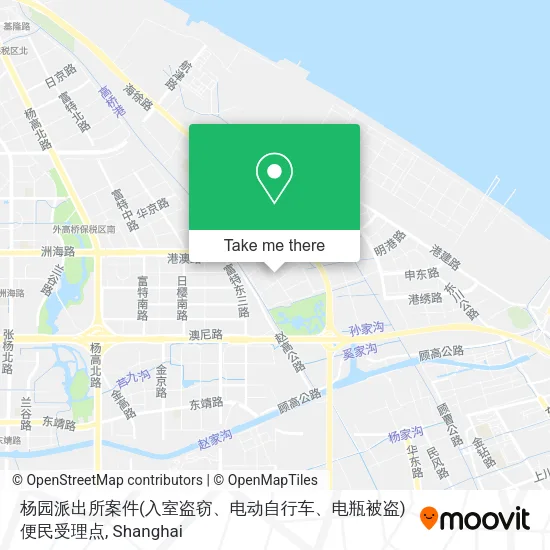 杨园派出所案件(入室盗窃、电动自行车、电瓶被盗)便民受理点 map