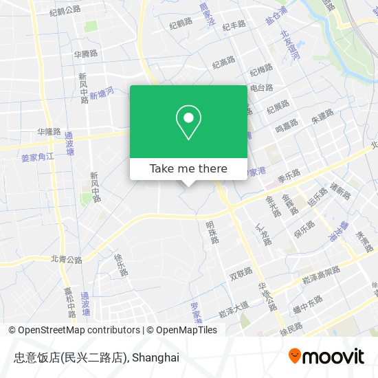 忠意饭店(民兴二路店) map