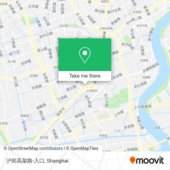 沪闵高架路-入口 map