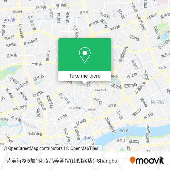 诗美诗格6加1化妆品美容馆(山阴路店) map