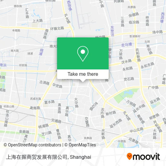 上海在握商贸发展有限公司 map